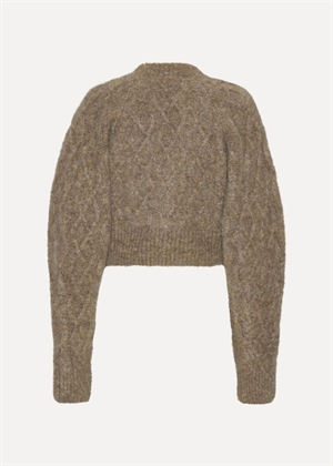Fluffy knit cardigan Pine Bark ROTATE By Birger Christensen 